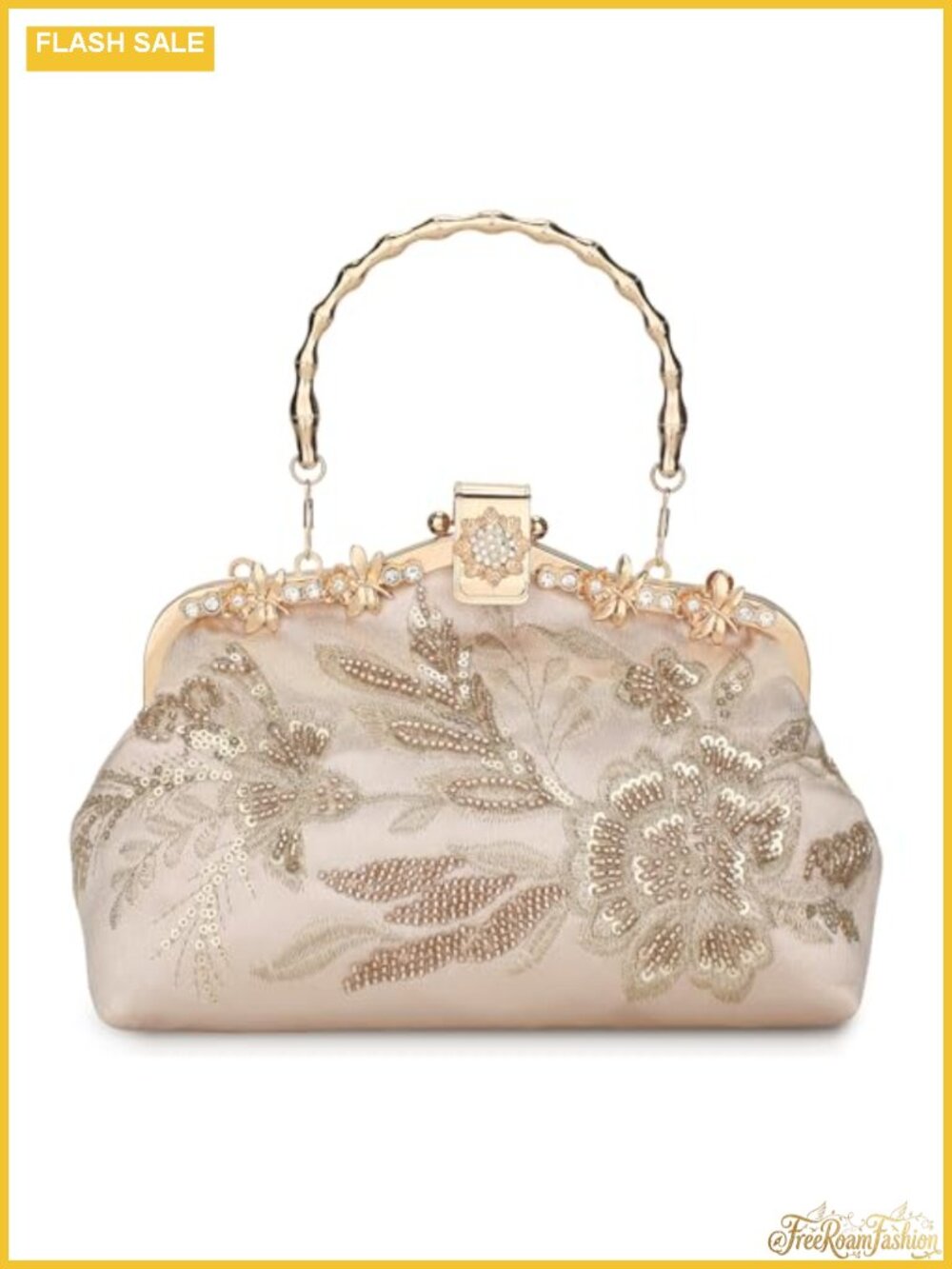 1920s Vintage Beaded Evening Bag Convertible Clutch Formal Bridal Sequin Handbag